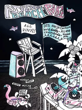PSYCHO BEACH PARTY at Bossa Nova Civic Club flyer