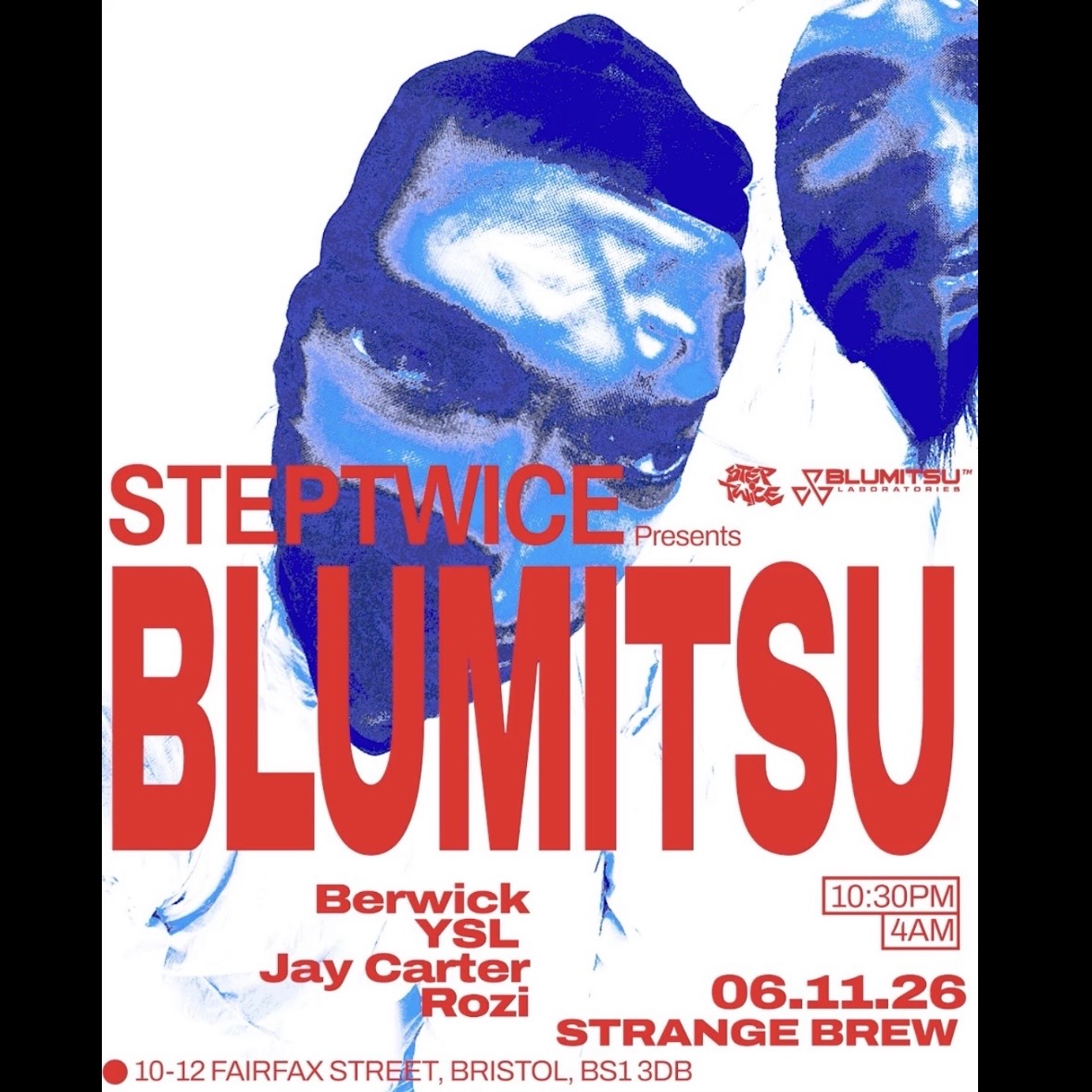 StepTwice presents: BLUMITSU at Strange Brew flyer