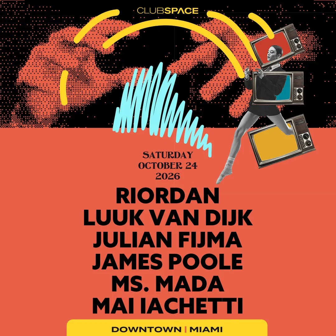 Riordan, Luuk van Dijk, Julian Fijma & James Poole at Floyd Miami flyer