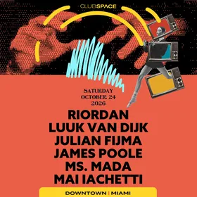 Riordan, Luuk van Dijk, Julian Fijma & James Poole at Floyd Miami flyer