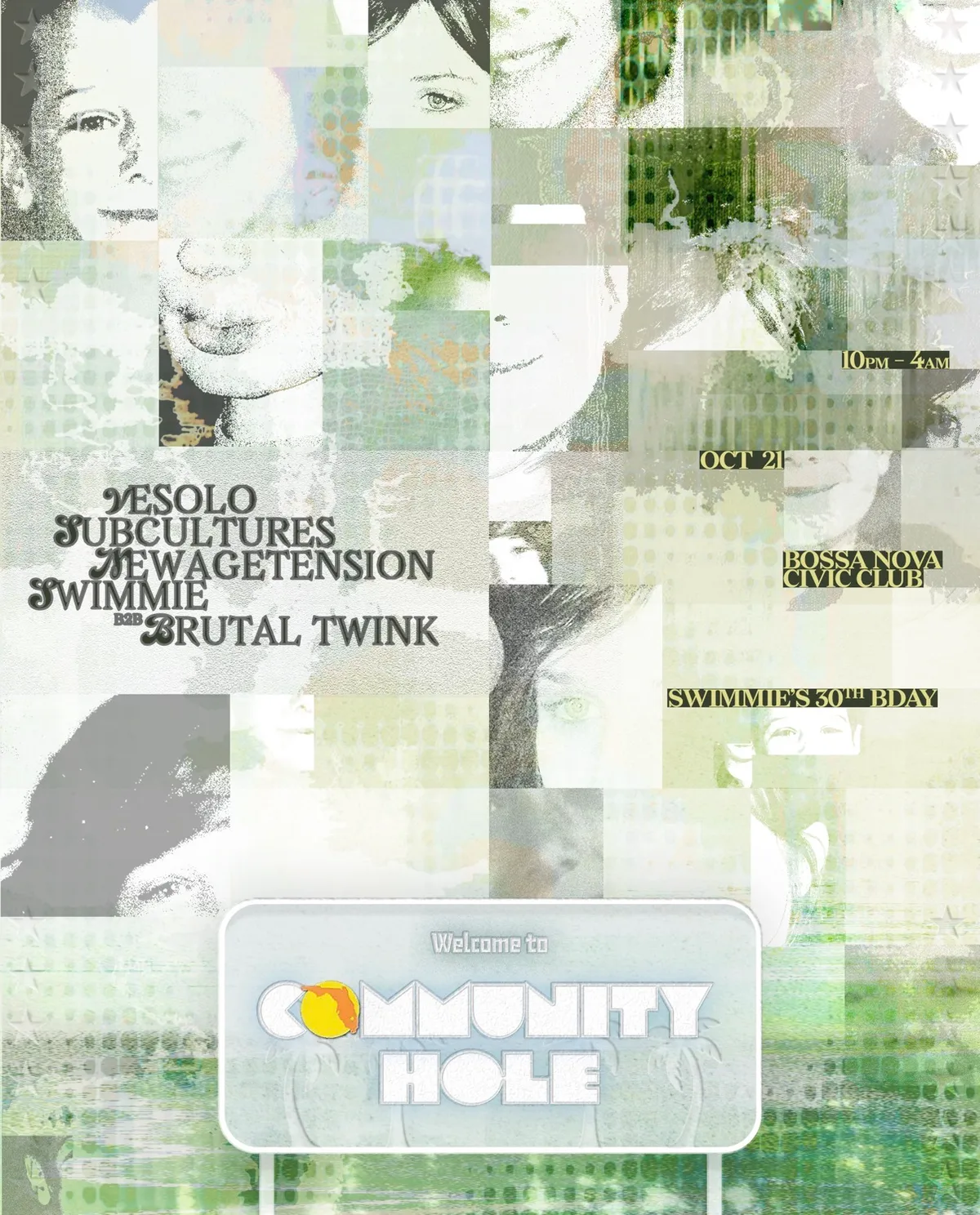 Community Hole at Bossa Nova Civic Club flyer