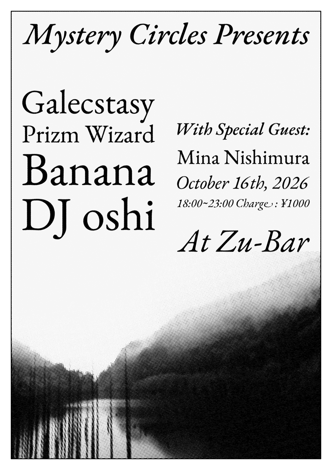 Galecstasy Japan Tour 2026 at ZUBAR flyer
