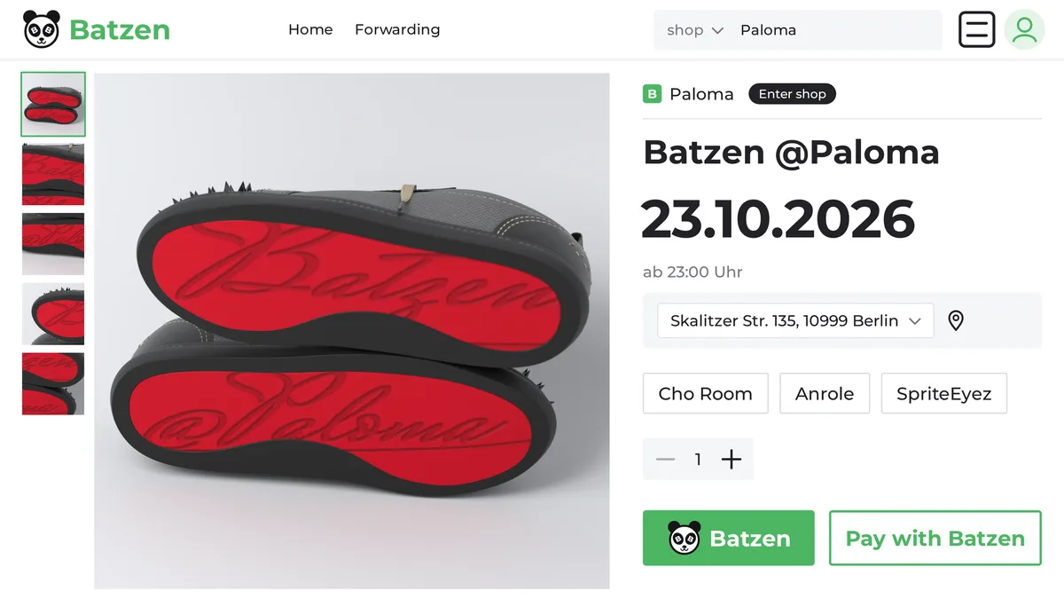 Batzen with Cho Room, Anrole & Spriteeyez at Paloma flyer