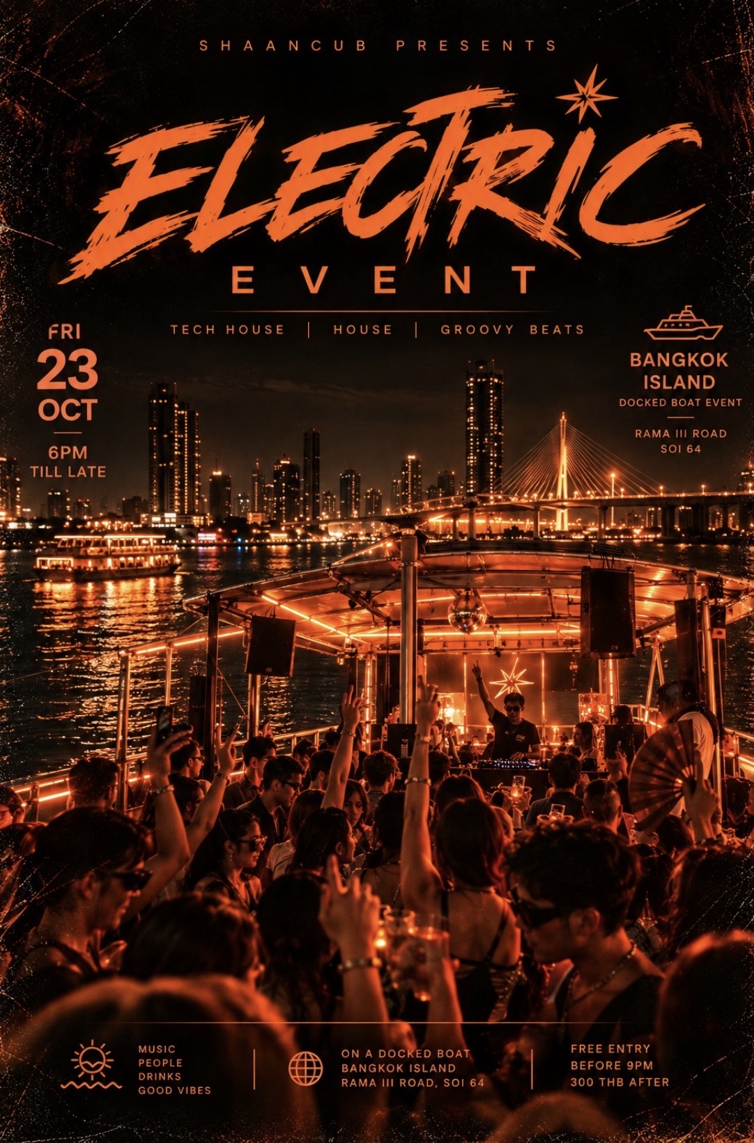 Electric 23 oct at Bangkok Island flyer
