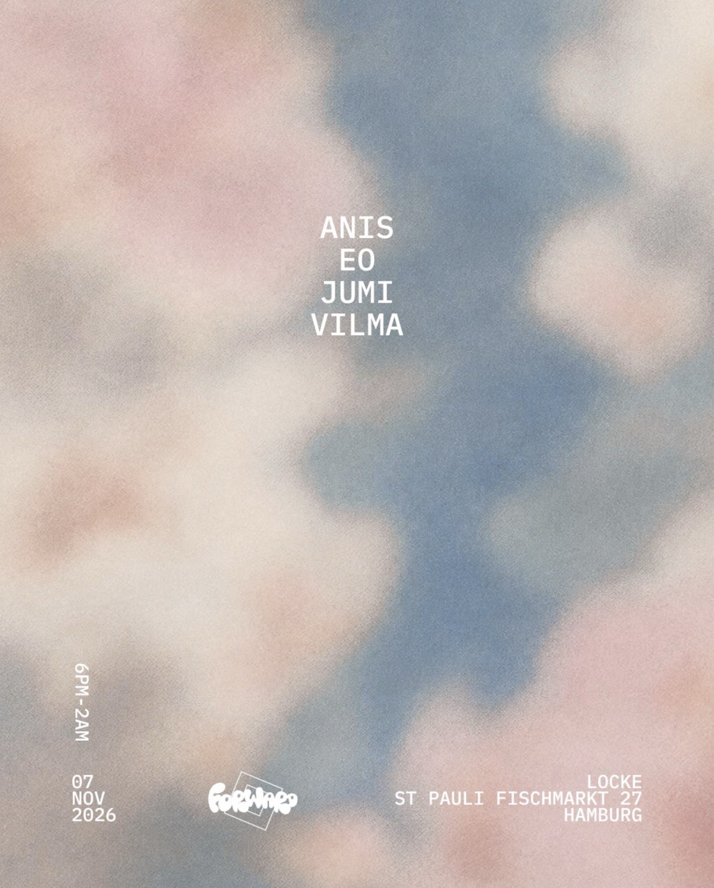 Forward Kollektiv with Anis, Eo, Jumi & Vilma at Locke flyer