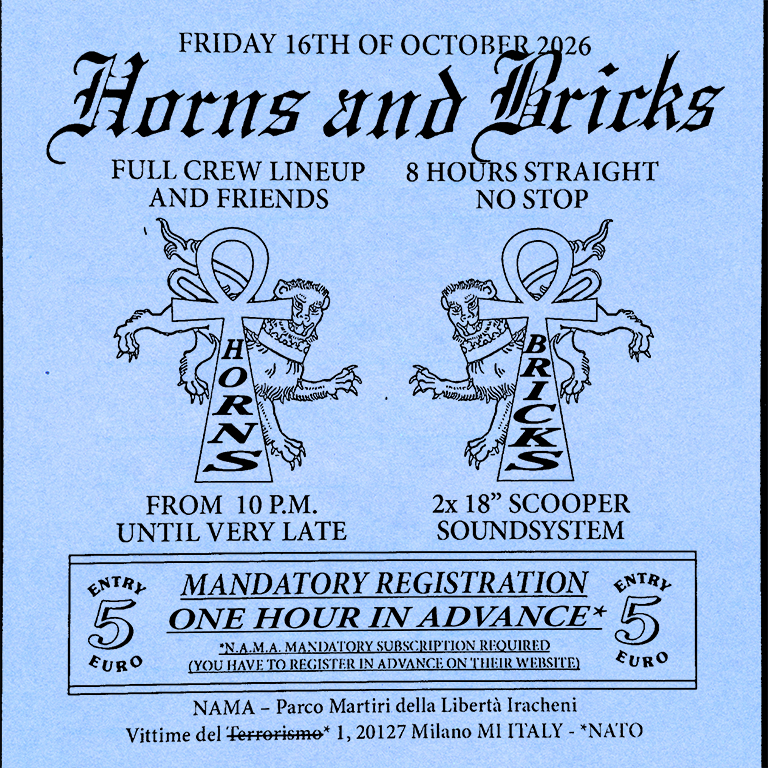Horns & Bricks at NAMA - Nuovo Anfiteatro Martesana flyer