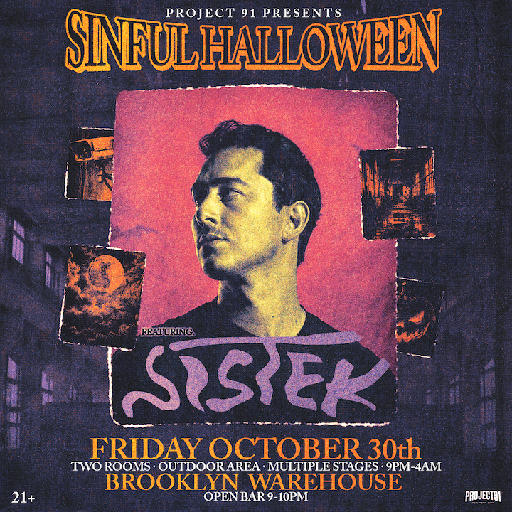 Sinful Halloween feat. Sistek at The 1896 flyer