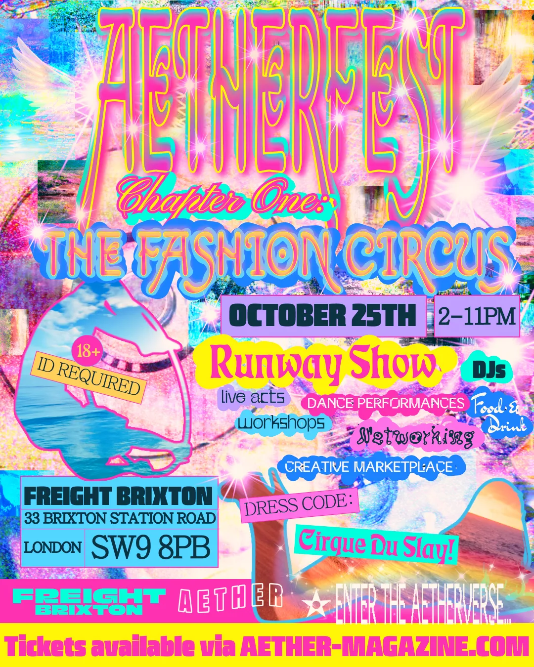 AETHERFEST at Freight Brixton flyer