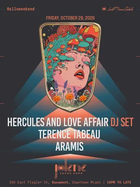Hercules and Love Affair at Jolene Downtown Miami flyer