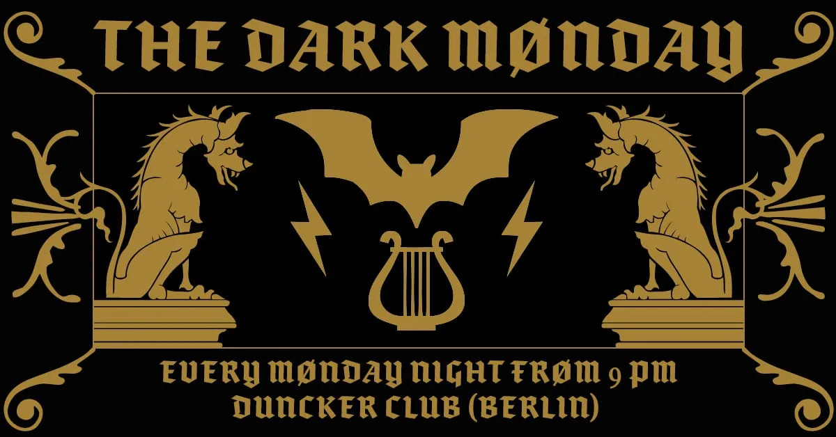 Dark Monday at Dunckerclub flyer