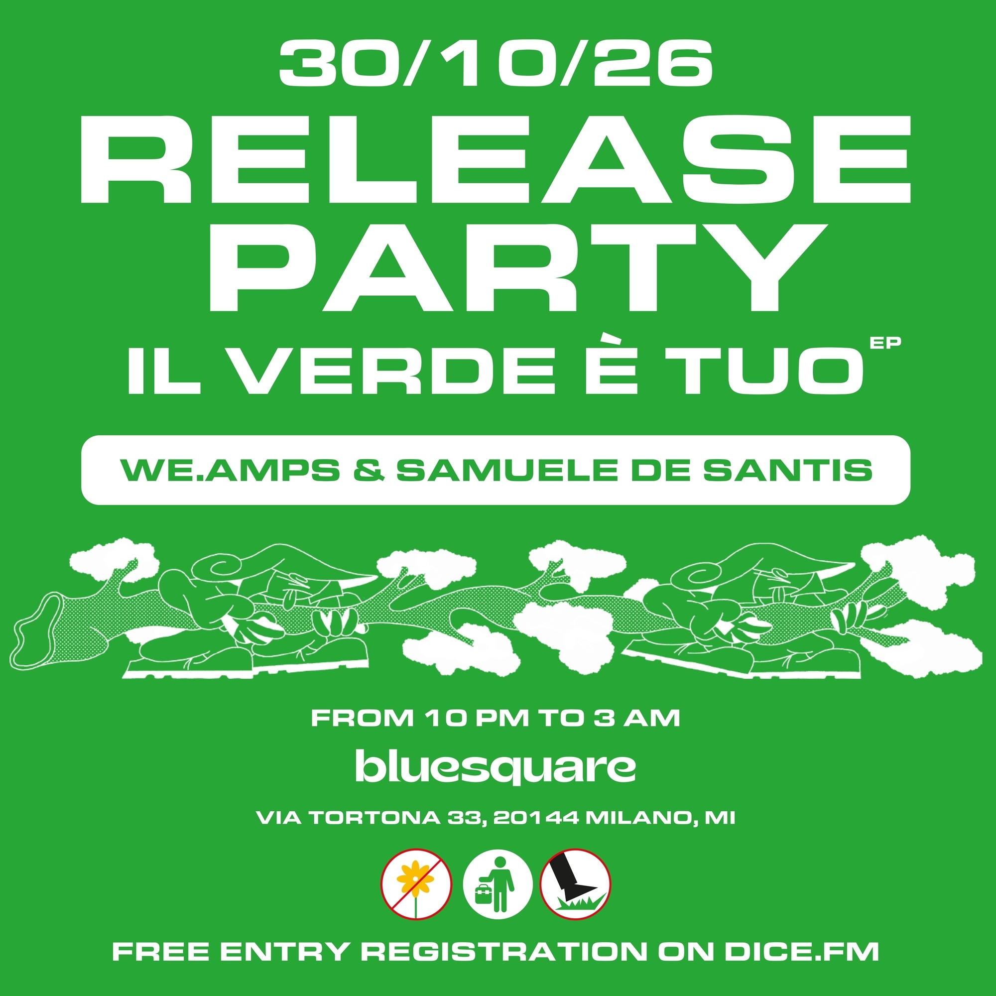 Hi-Fi Weekends with we.amps & Samuele De Santis *Free Entry* at Bluesquare flyer