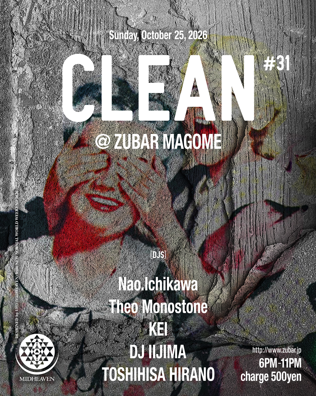 CLEAN at ZUBAR flyer