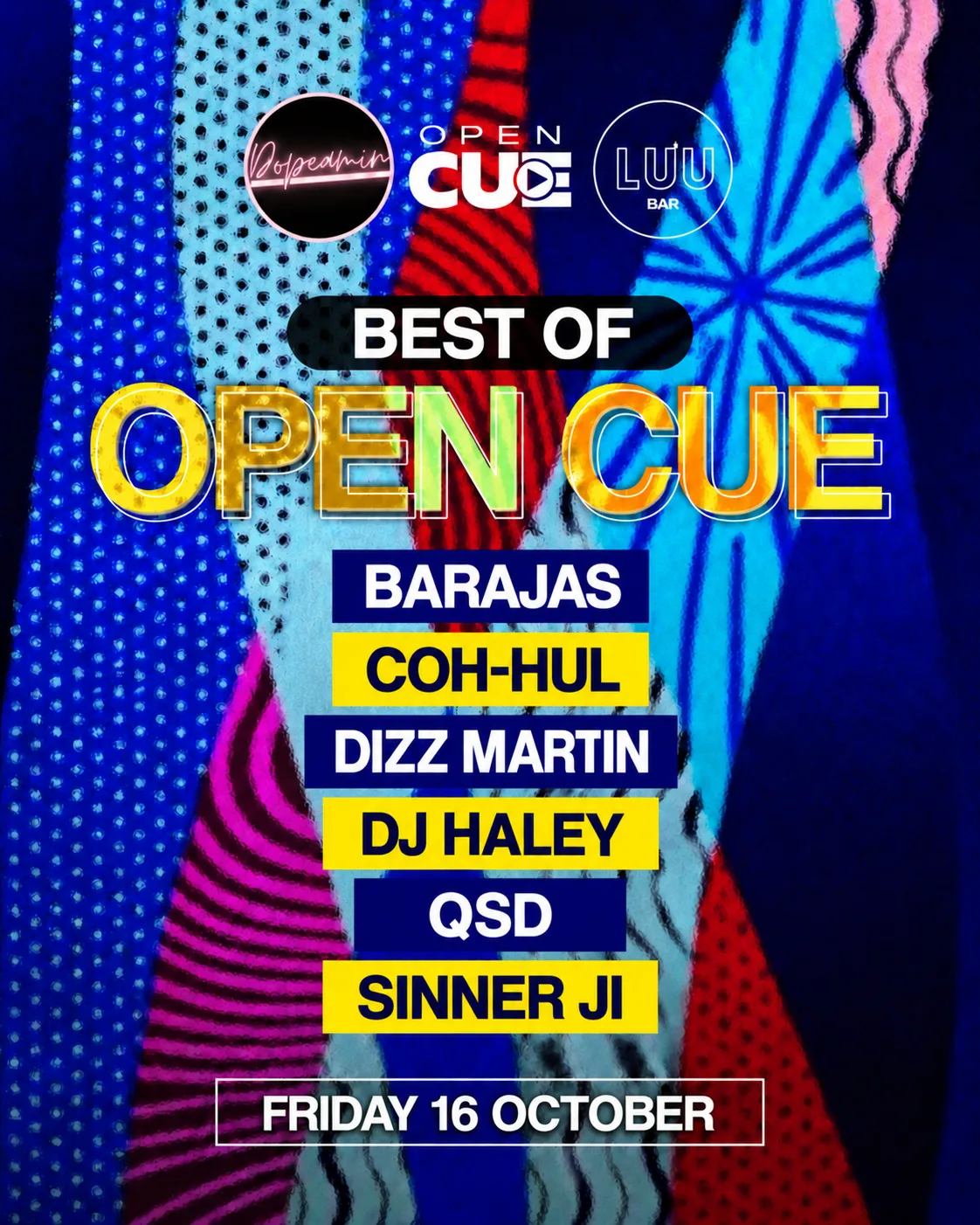 Best Of Open CUE by Dopeamin at Luu Bar flyer