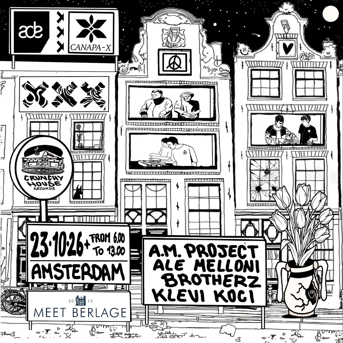 CrunchyHouse ADE Gathering '26 at Meet Berlage flyer
