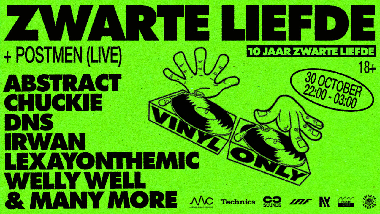 ZWARTE LIEFDE at Skatecafe flyer