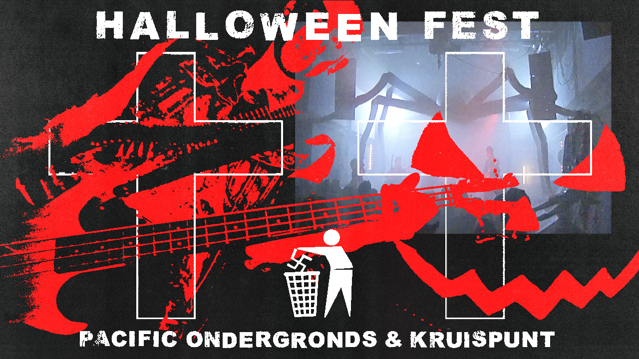 PACIFIC ONDERGRONDS & KRUISPUNT PRESENTS: HALLOWEENFEST at Skatecafe flyer