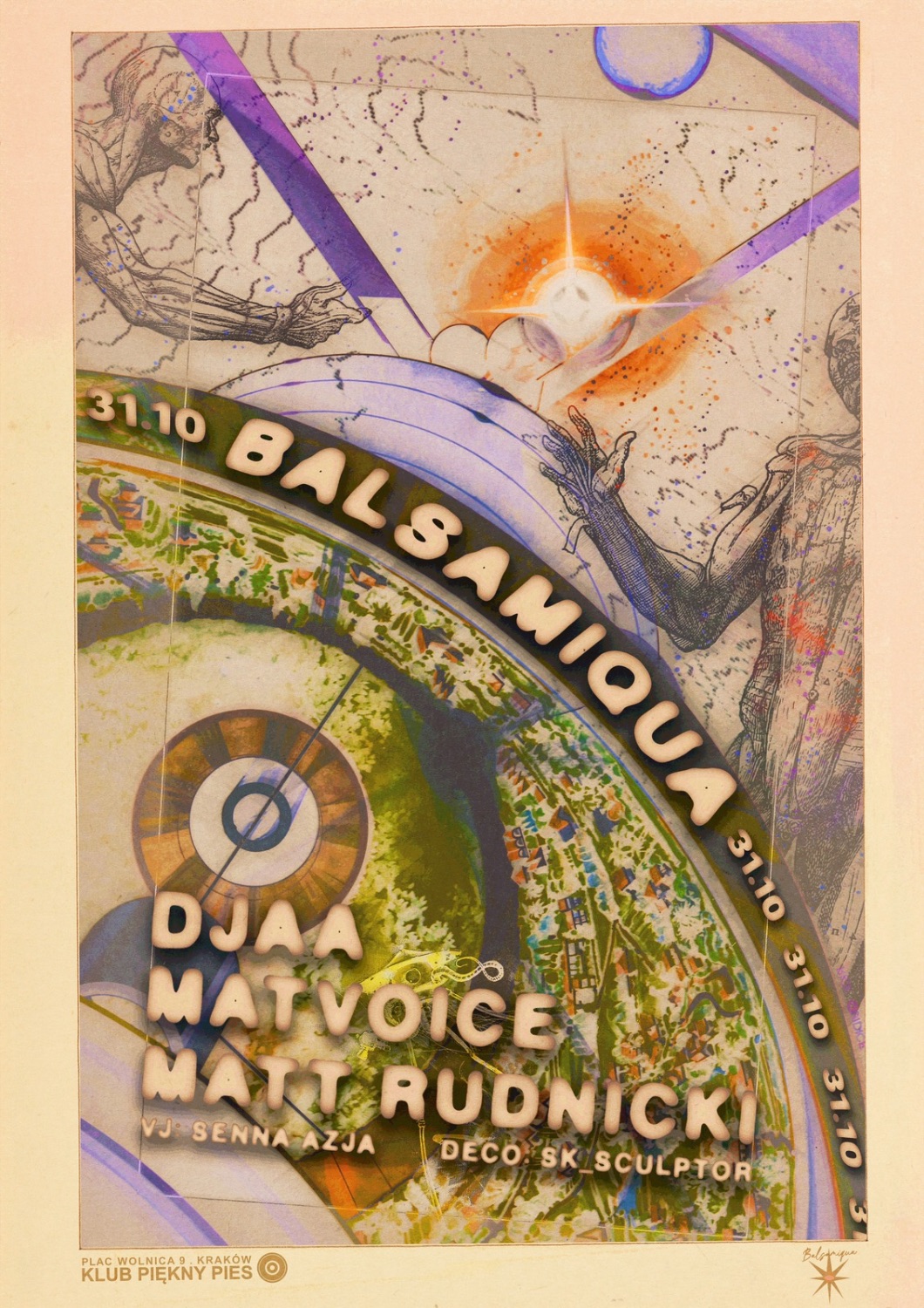BALSAMIQUA: The Halloween from Outer Space at Piękny Pies flyer