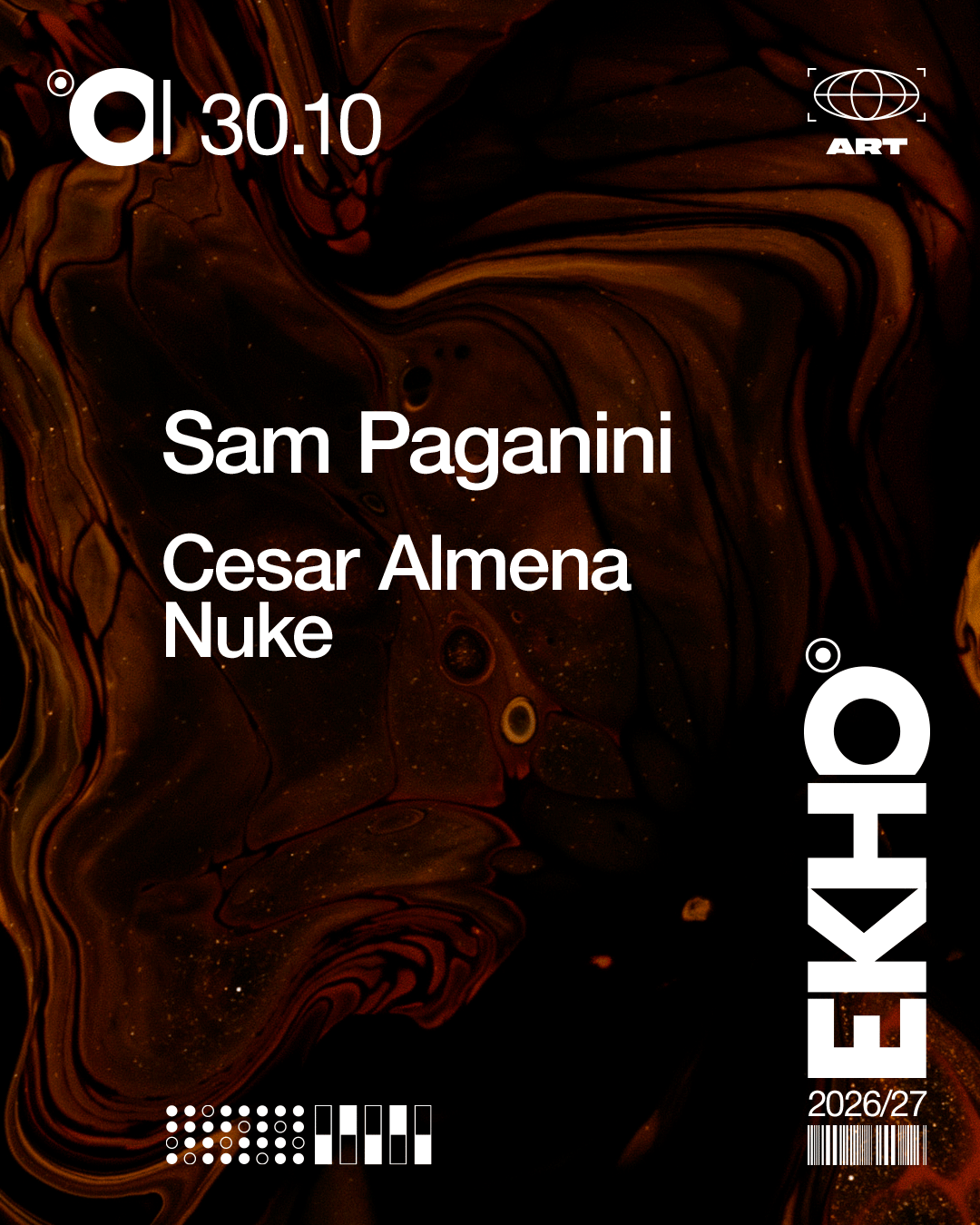 EKHO / Sam Paganini at Sala ART flyer