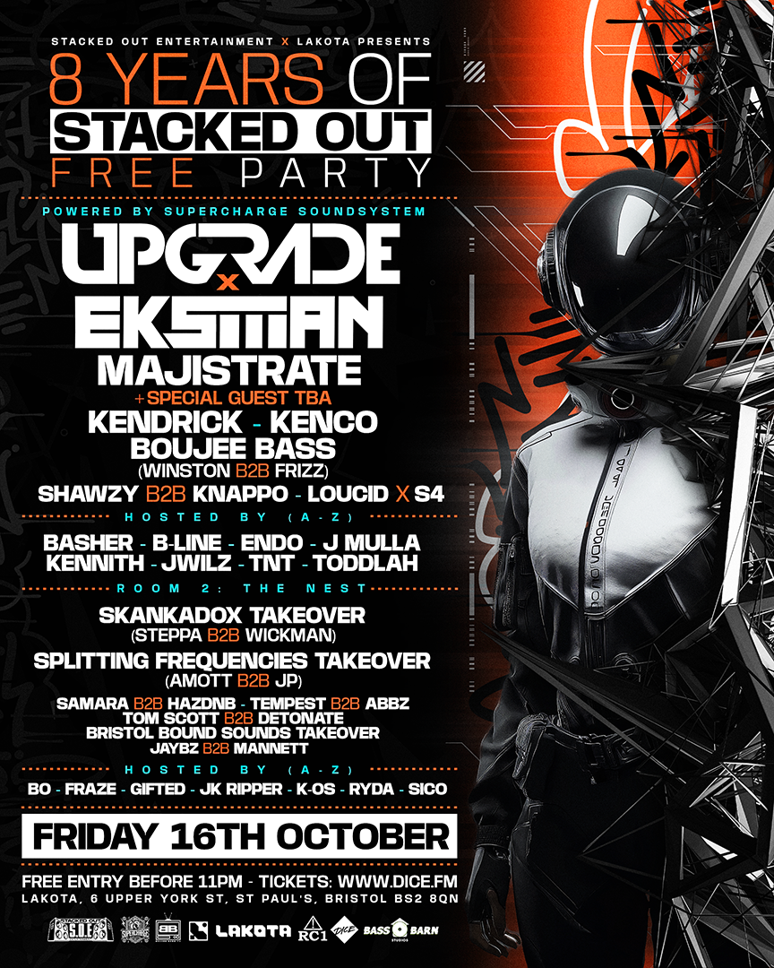 8 Years of Stacked Out Free Rave at Lakota flyer