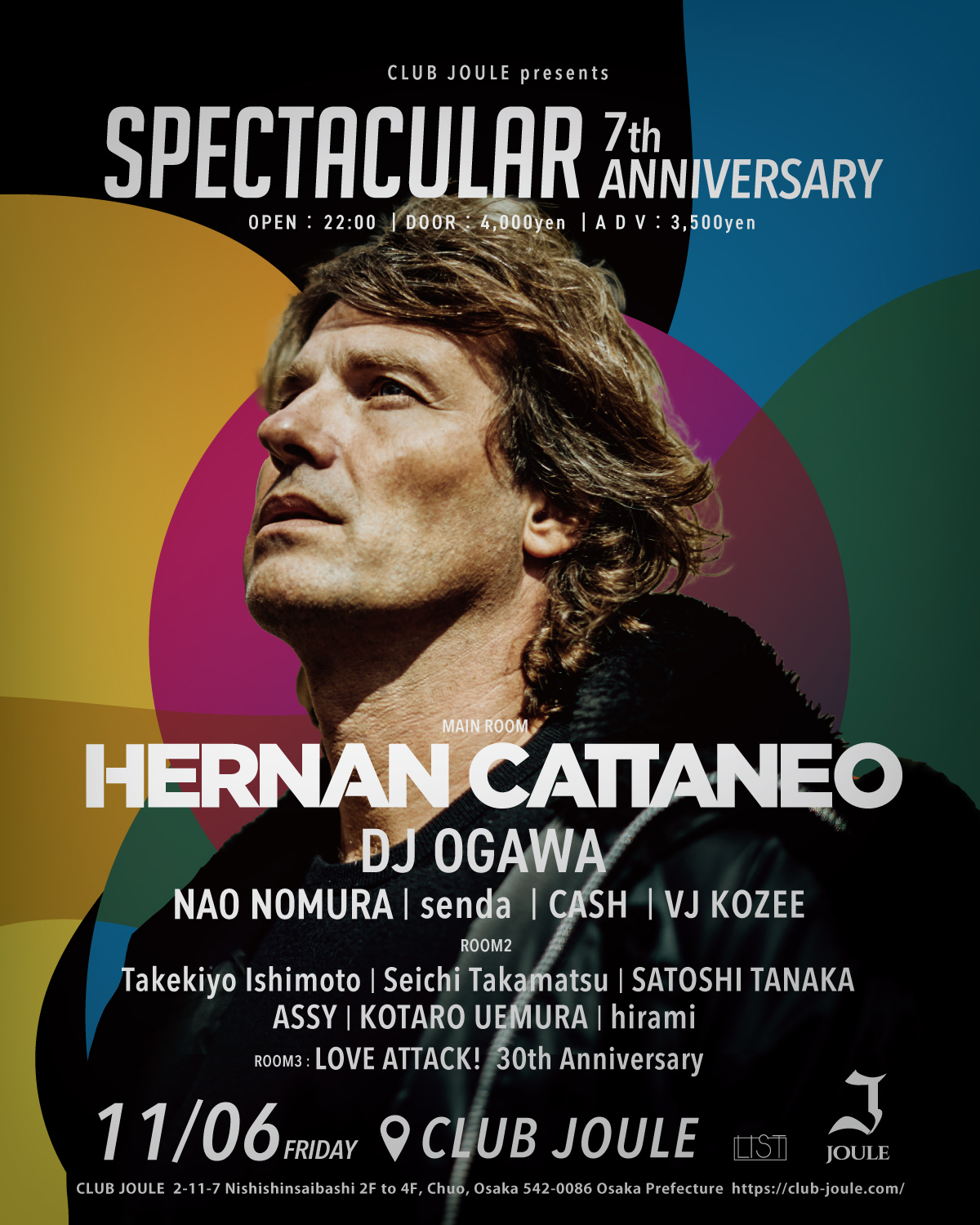 SPECTACULAR 7th ANNIVERSARY feat.  Hernan Cattaneo at Joule flyer