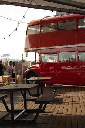 DELIRIO SUNSET & FRIENDS at BUS Hexperience flyer