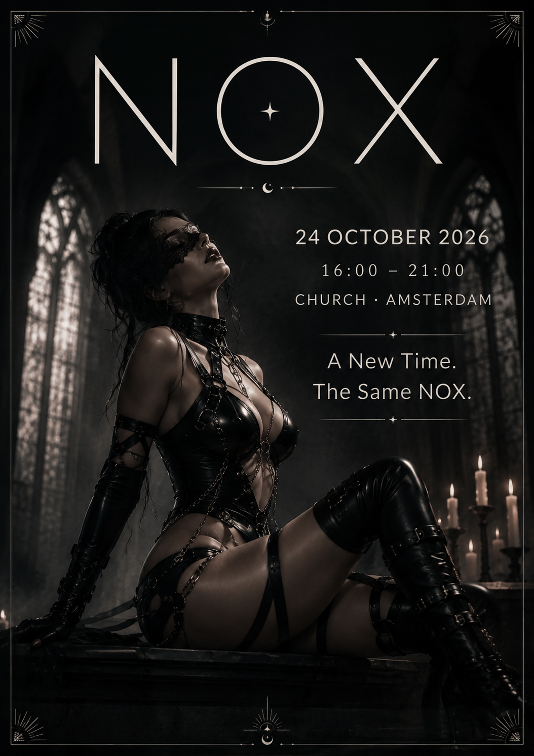 NOX Goth Fetish Party at Club Church flyer
