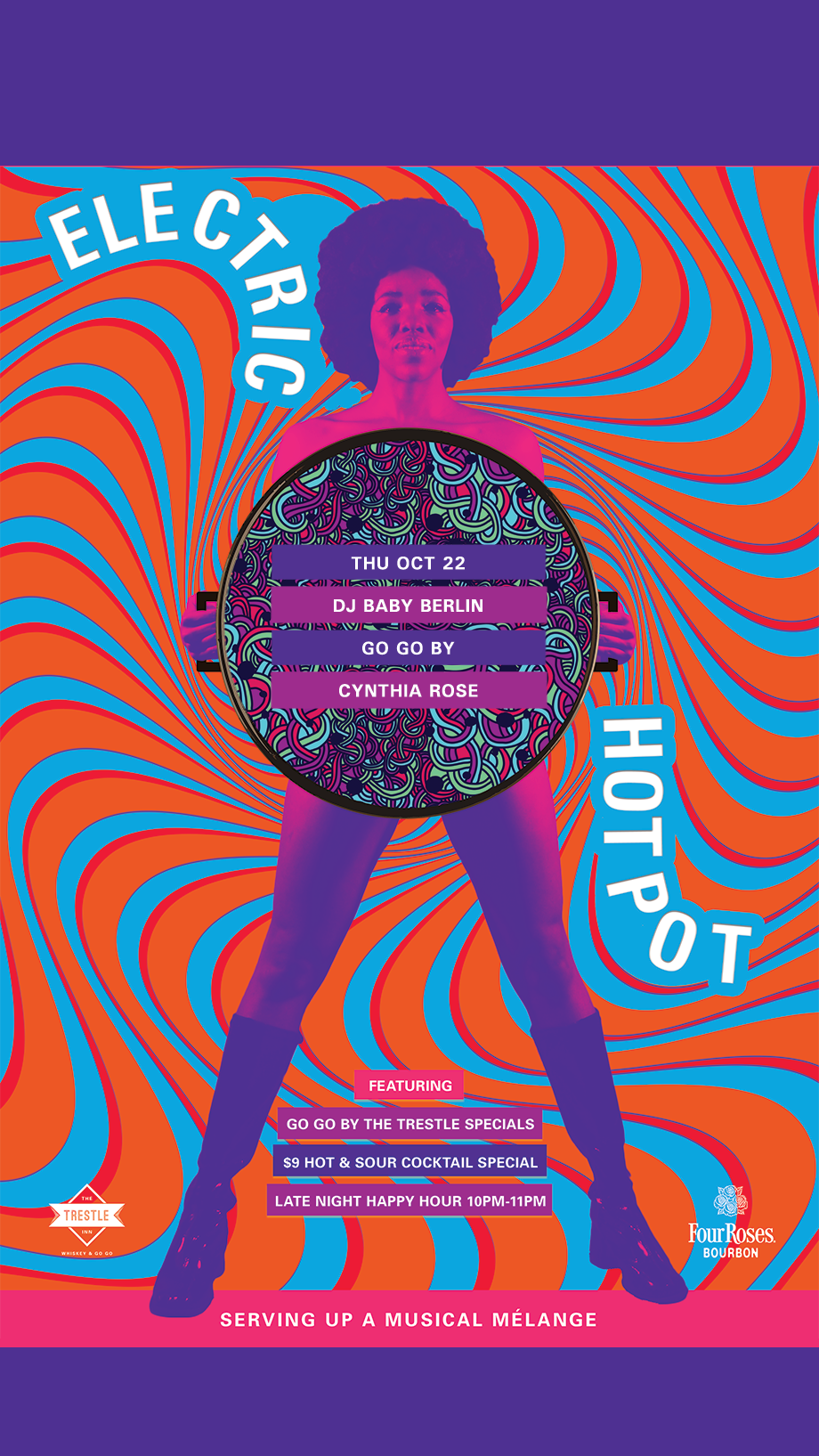 Electric Hotpot with DJ Baby Berlin at The Trestle Inn flyer