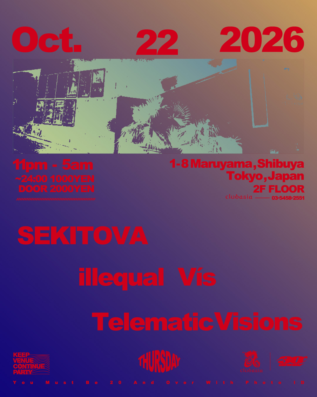 clubasia THURSDAY at clubasia flyer