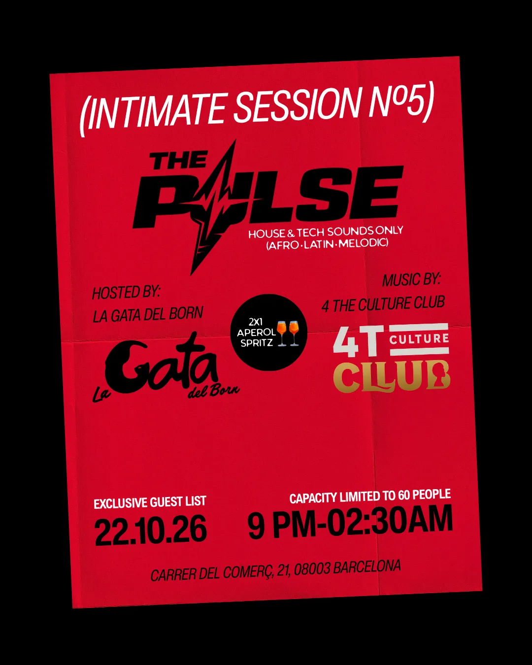The Pulse #5 at La Gata del Born flyer
