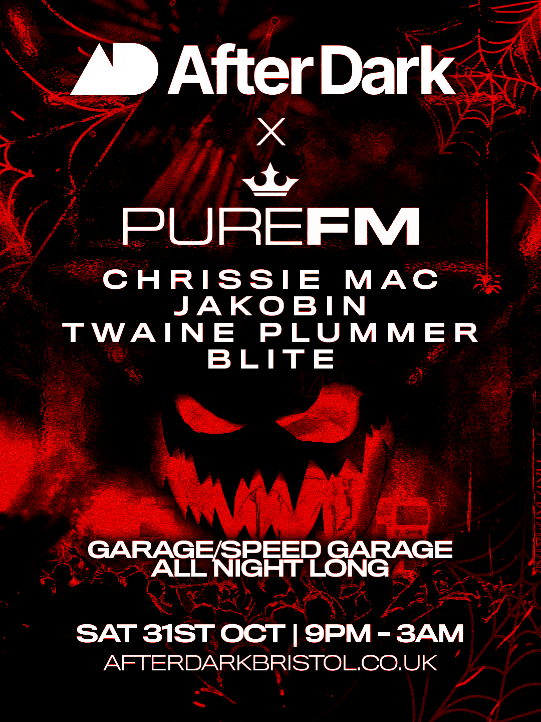 After Dark X Pure FM with Jakobin, Chrissie Mac, & More at After Dark Nightclub flyer