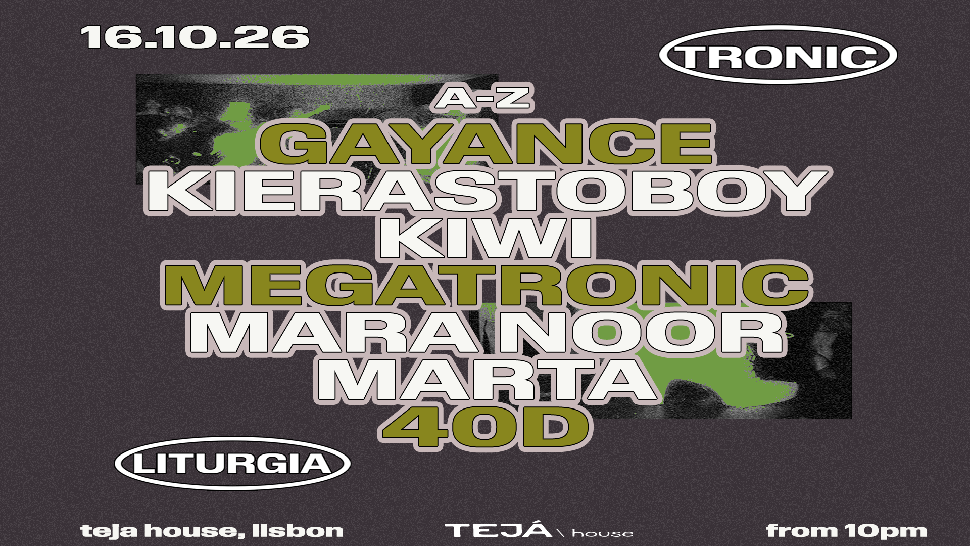 TRONIC X LITURGIA with Megatronic & GAYANCE at Bar Badassery flyer