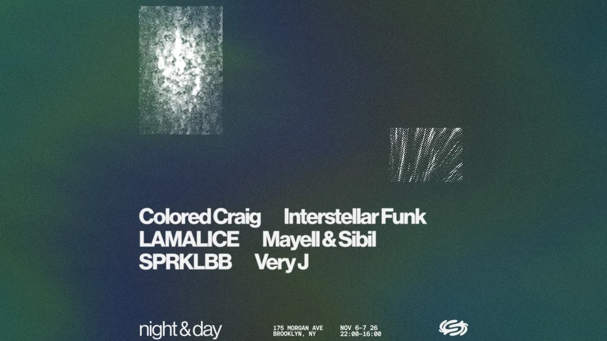 Night & Day: Colored Craig, Interstellar Funk, LAMALICE, Mayell & Sibil, SPRKLBB, Very J at Signal flyer
