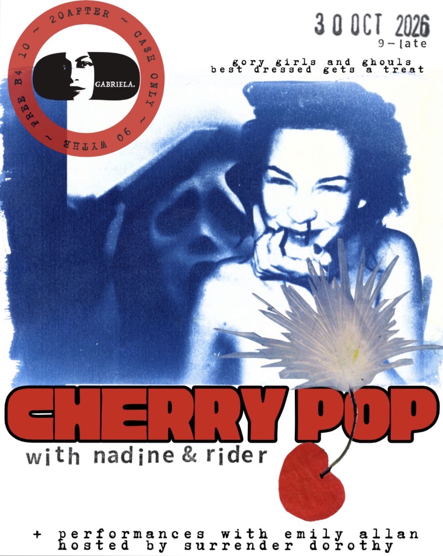 CHERRY POP w Nadine + Rider at Gabriela flyer
