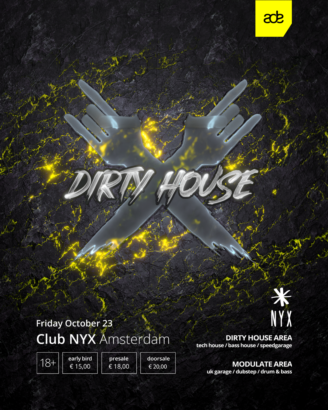 Vato Gonzalez presents Dirty House at Club NYX flyer