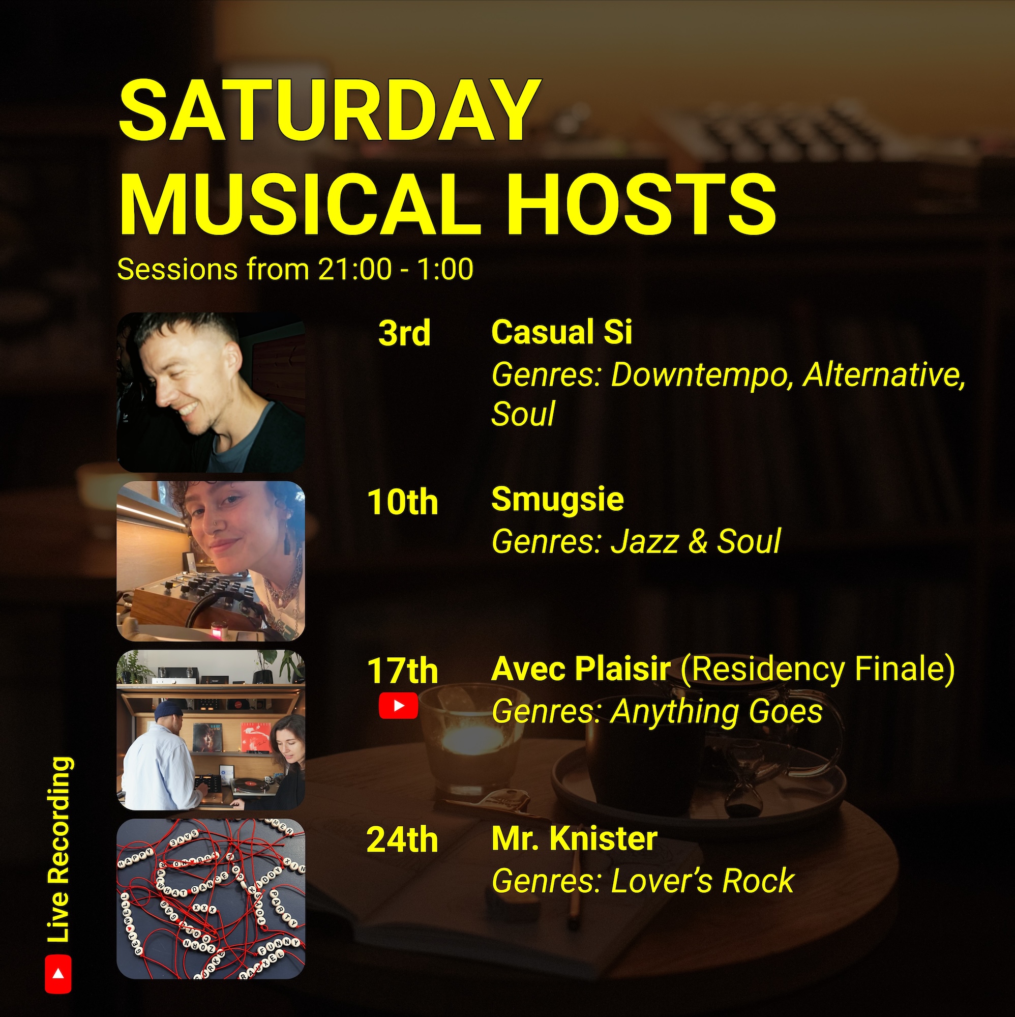 Saturday Session: Mr. Knister at Unkompress Listening Bar flyer