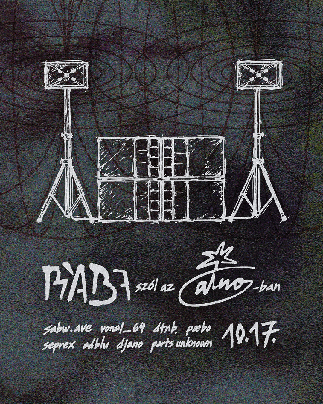 Rába Soundsystem at Atno flyer