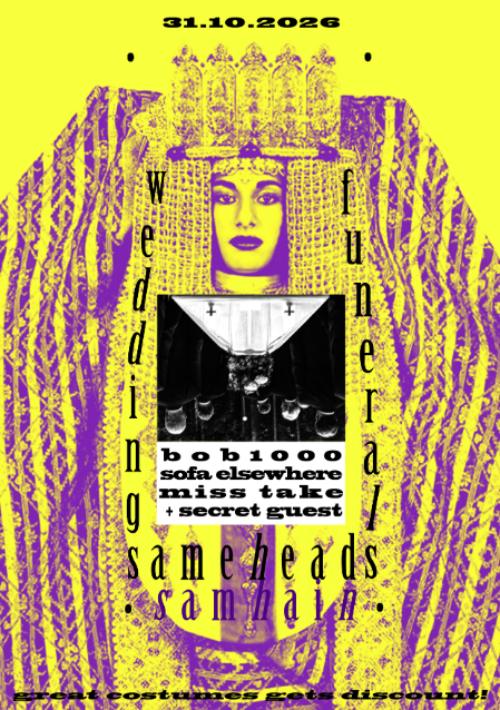 Weddings vs Funerals - Sameheads Halloween Costume Party at Sameheads flyer