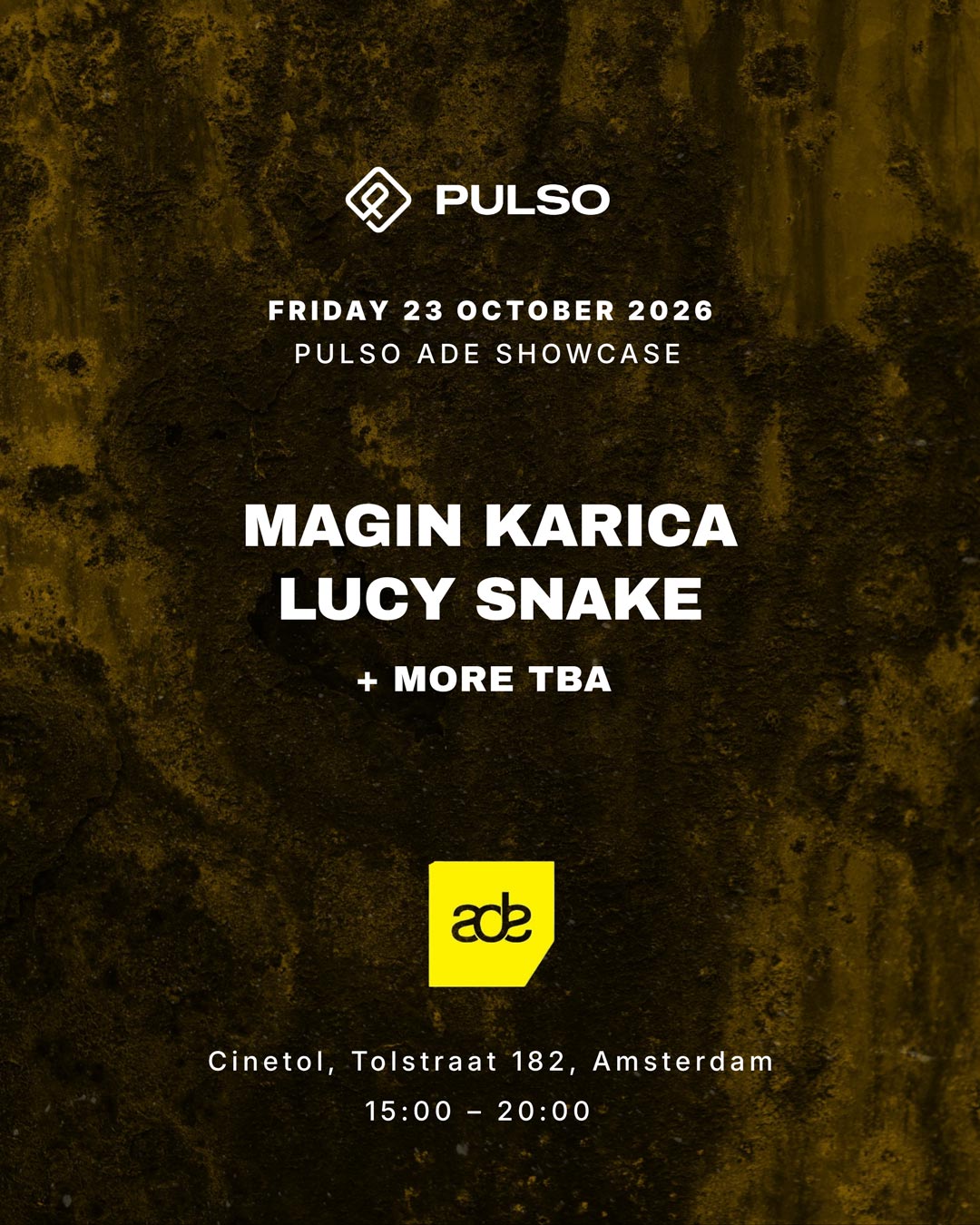 PULSO ADE SHOWCASE at Cinetol flyer