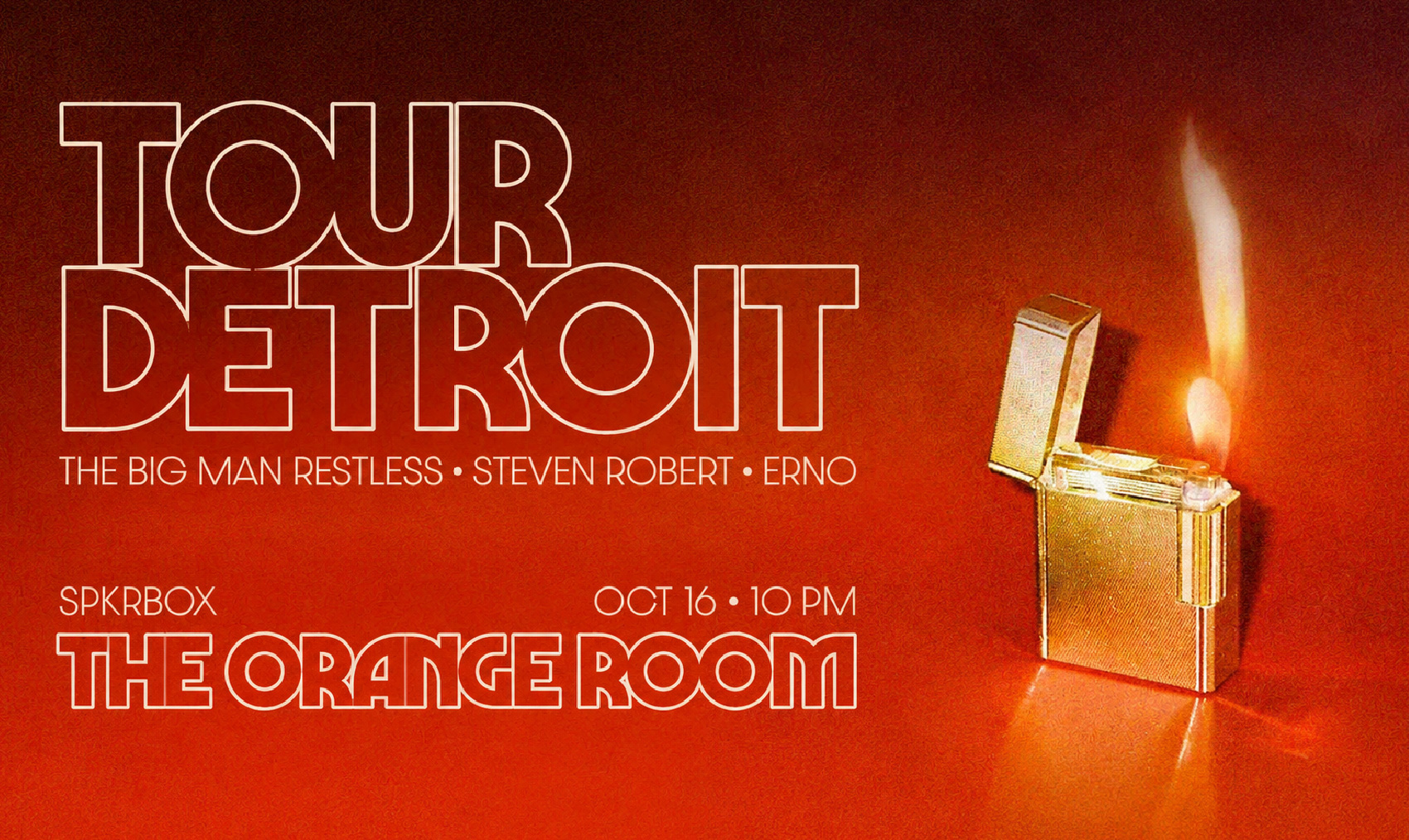 Tour Detroit at SPKRBOX flyer