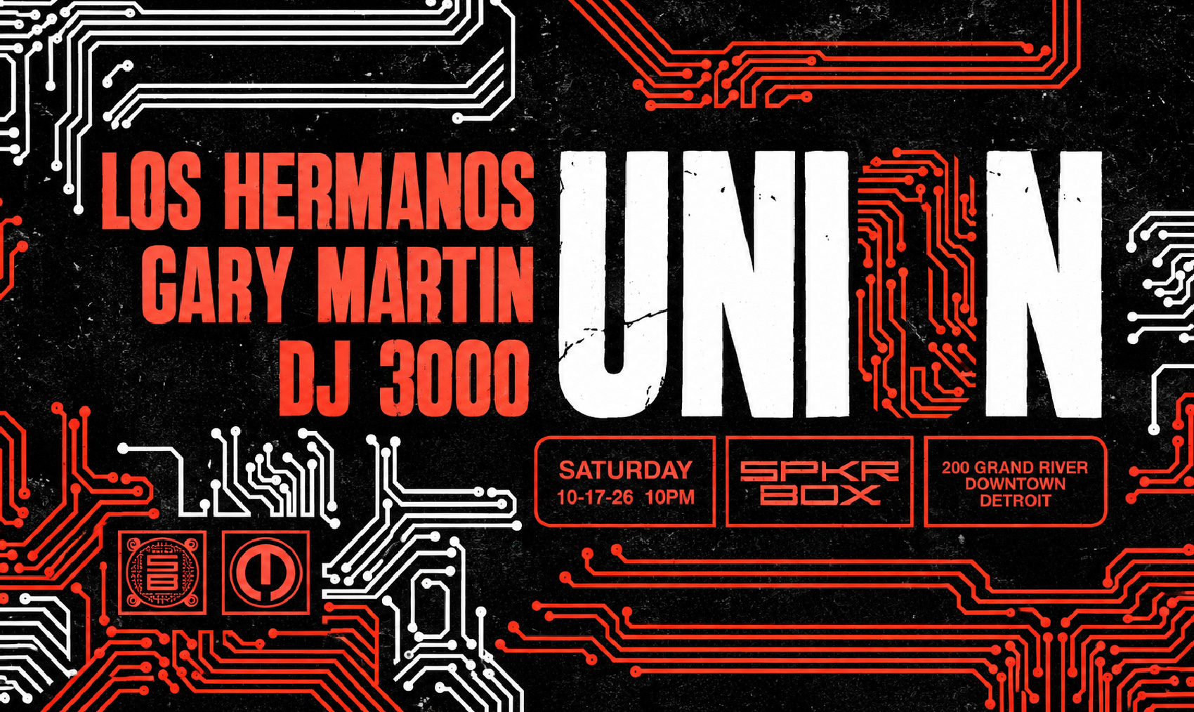 UNION at SPKRBOX flyer