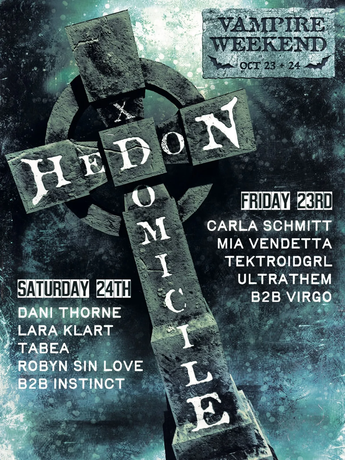 Hedon: Vampire Weekend at Domicile flyer