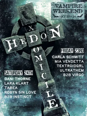 Hedon: Vampire Weekend at Domicile flyer
