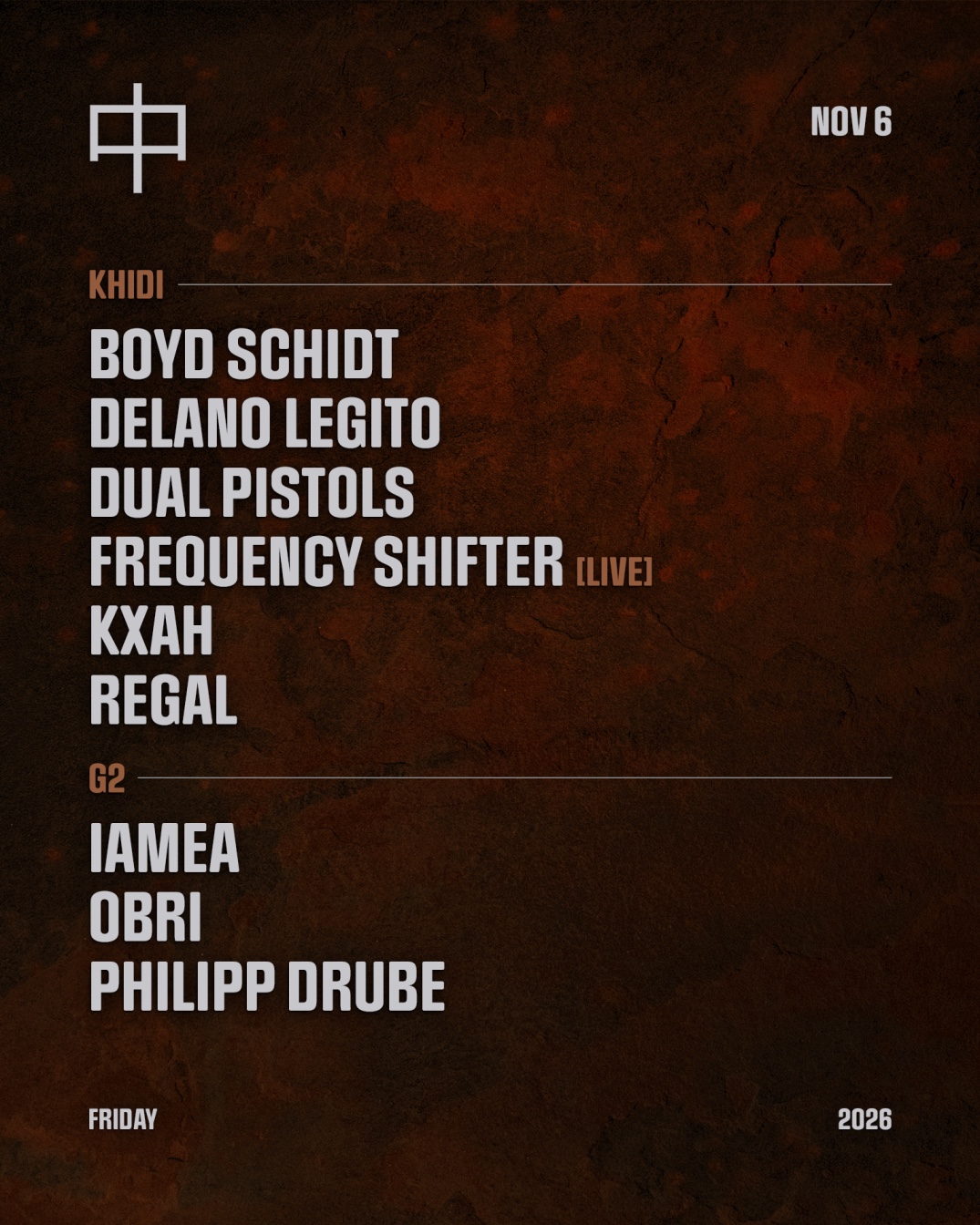 KHIDI: Boyd Schidt, Delano Legito, Dual Pistols, Frequency Shifter, KXAH, Regal at KHIDI flyer