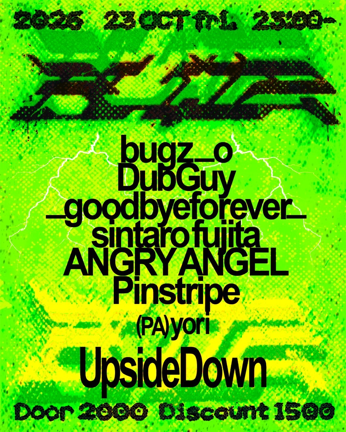 BLITZ at Upsidedown flyer