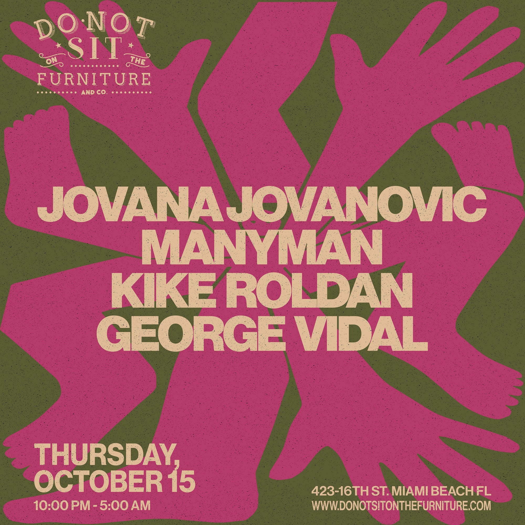 Secret Thursdays at Do Not Sit On The Furniture flyer