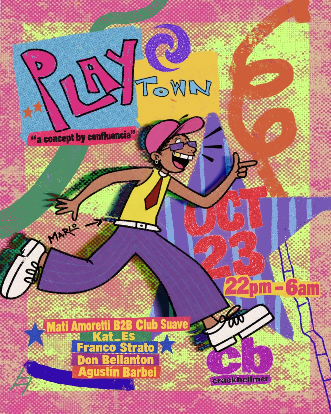 PLAYTOWN by Confluencia at Crack Bellmer flyer