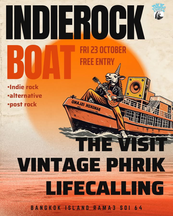 Indie Rock Boat at Bangkok Island flyer