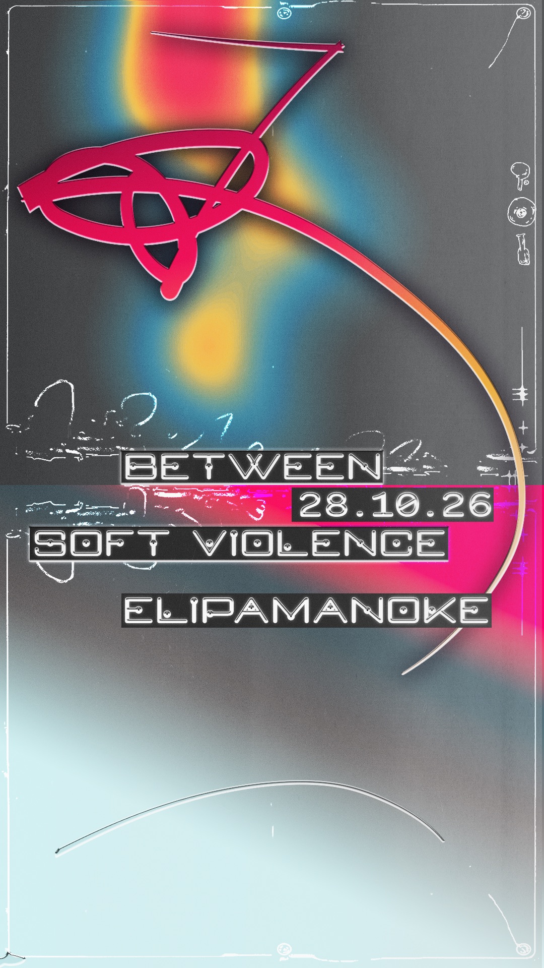 between x Soft Violence at Elipamanoke - Leipzig flyer