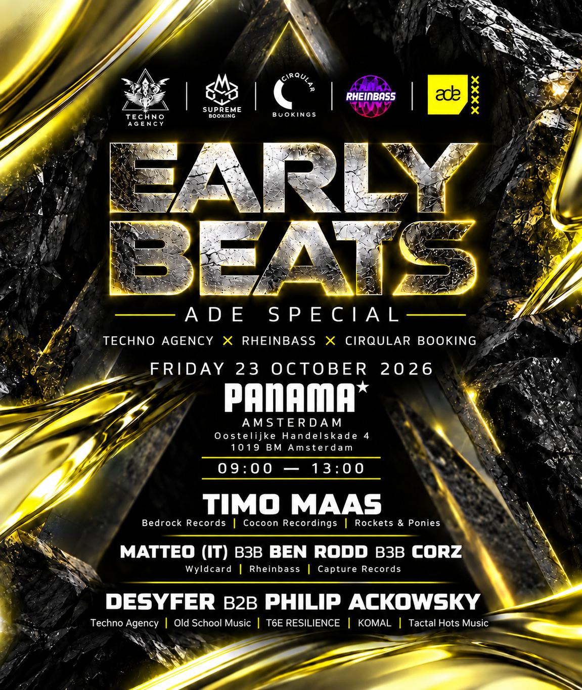 Early Beats — ADE Special Club at Panama flyer