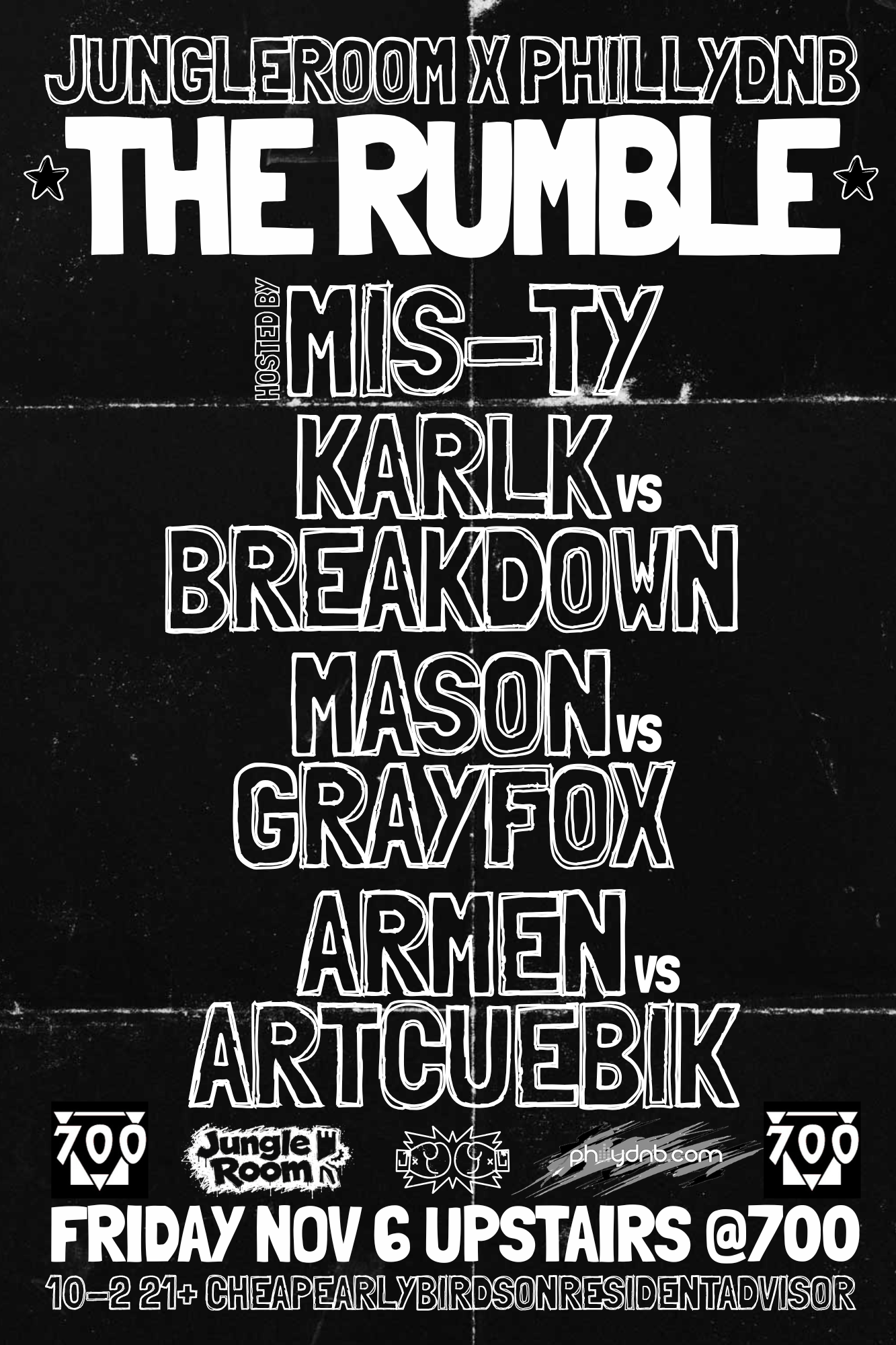 Jungle Room X PhillyDNB: THE RUMBLE at The 700 flyer